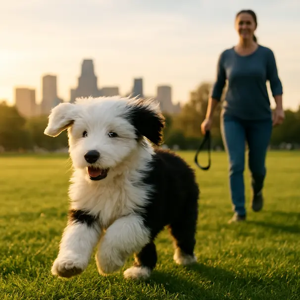 Speelse buitenbeweging houdt puppy's blij en gezond.