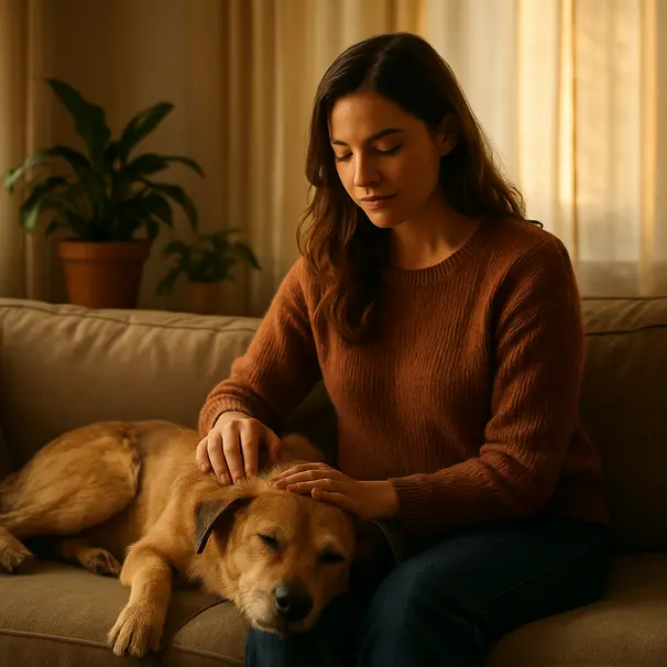 How a pet carer eases pet anxiety and stress at home