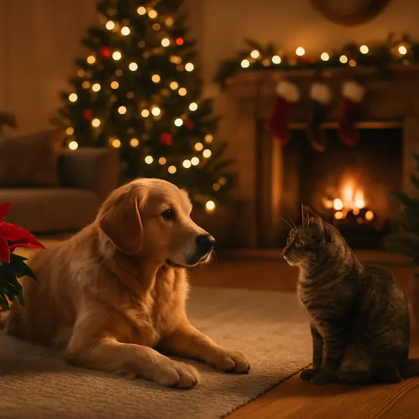 5 piante natalizie pericolose per cani e gatti