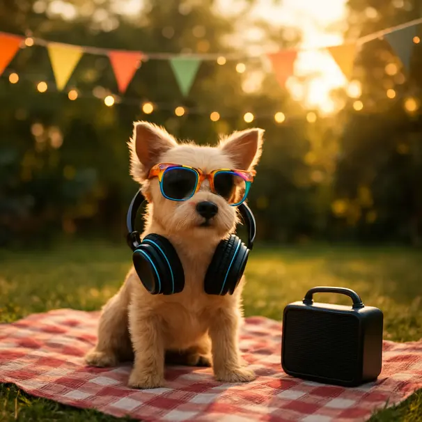 Music-inspired dog names for party pups