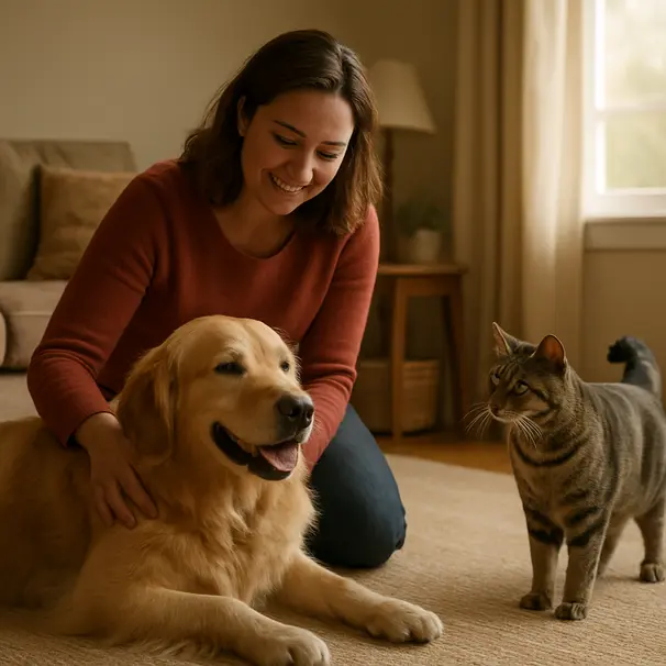 Pet carer health guide with essential tips for dogs and cats