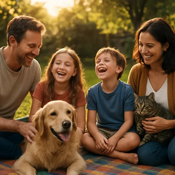 Actividades familiares con mascotas: diversión para niños y adultos