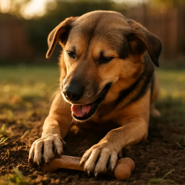Why dogs bury bones and their toys