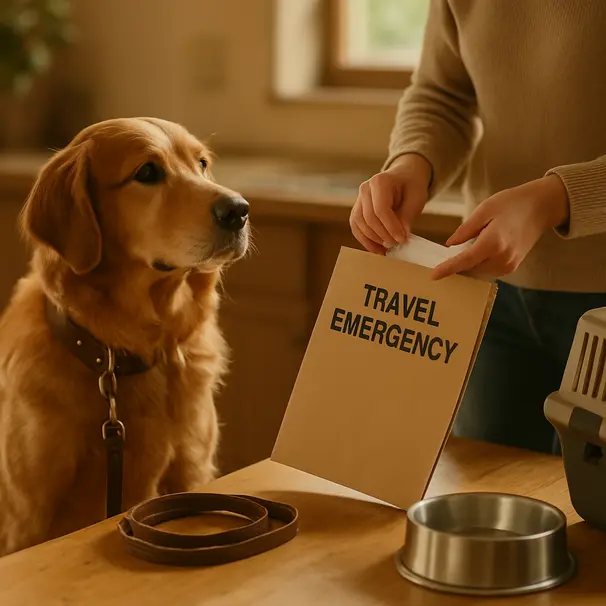 Travel emergency checklist for pet owners and pet carers
