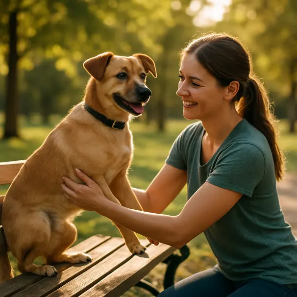 Picking up a dog the right way