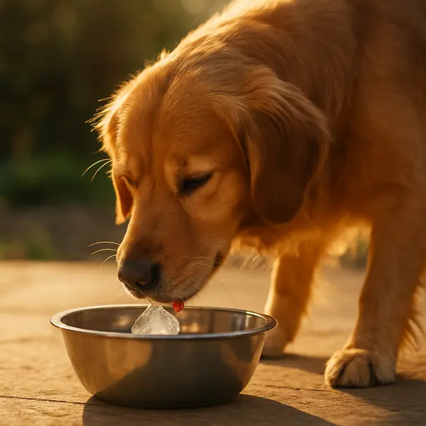 🧊 Ice cubes for dogs: safe or risky?